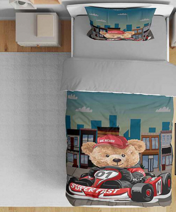 روتختی یک نفره پنج تکه کودک نوپه Nope طرح خرسی کد T4733