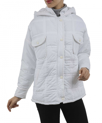 کاپشن کلاه دار زنانه پینکی مدل 1167