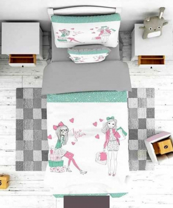 روتختی یک نفره پنج تکه کودک نوپه Nope طرح دختر کد T4783