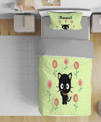 روتختی یک نفره پنج تکه کودک نوپه Nope طرح گربه کد T5210