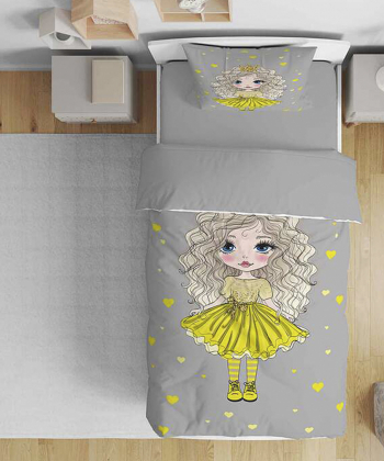 روتختی یک نفره پنج تکه کودک نوپه Nope طرح دختر کد T5214