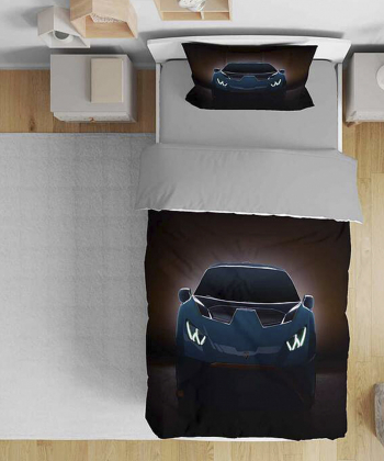 روتختی یک نفره پنج تکه کودک نوپه Nope طرح ماشین کد T5229