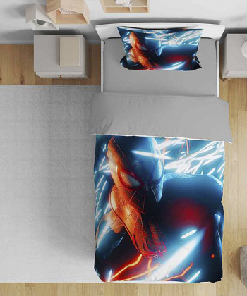 روتختی یک نفره پنج تکه کودک نوپه Nope طرح اسپایدرمن کد T5231