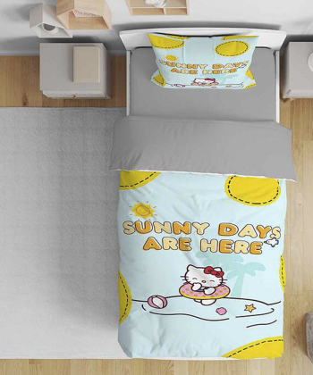 روتختی یک نفره پنج تکه کودک نوپه Nope طرح هلوکیتی کد T5178