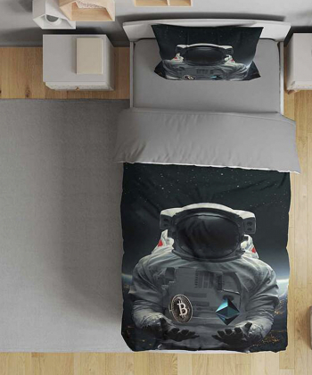 روتختی یک نفره پنج تکه کودک نوپه Nope طرح فضانورد کد T5259