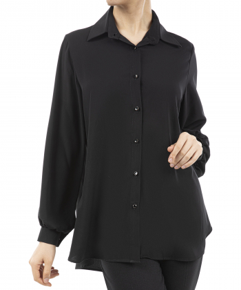 شومیز حریر آستین بلند زنانه زاگرس مدل 14220272