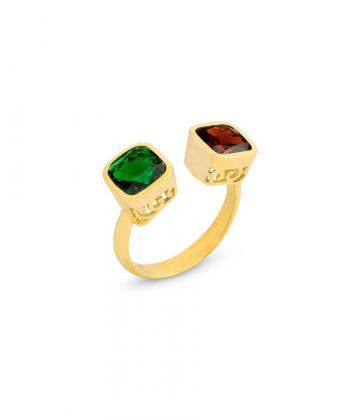 انگشتر دو سر مربع توری کیا گالری Kia Gallery کد RM220