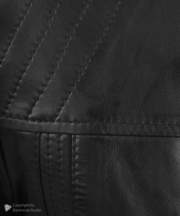 کت مردانه چرم طبیعی نوین چرم Novin Leather مدل FRANC