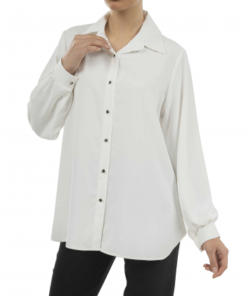 شومیز حریر آستین بلند زنانه زاگرس مدل 14220272