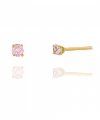 گوشواره تک نگین میوگلد Mio Gold کد E1432