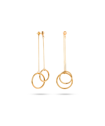 گوشواره زنجیر دو دایره کیا گالری Kia Gallery کد EMOH069