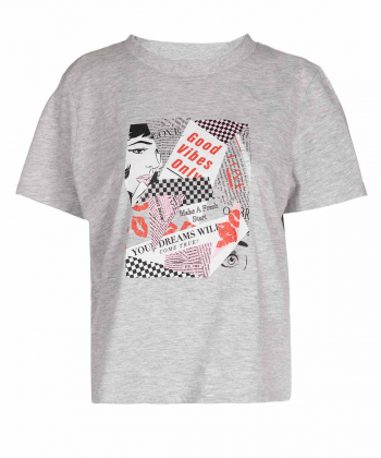 تیشرت یقه گرد زنانه برند پی لس Brand Payless