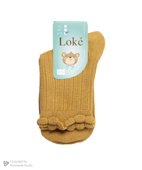 جوراب ساق بلند دخترانه لوکه مدل 11
