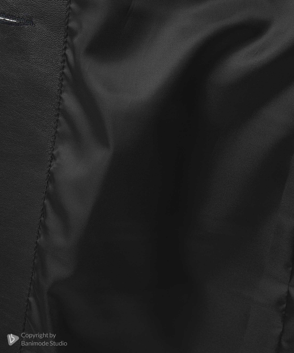 پالتو زنانه چرم طبیعی نوین چرم Novin Leather مدل سمیرا