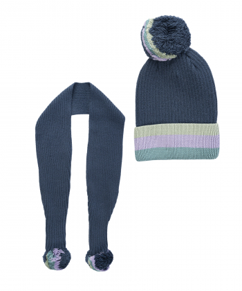 کلاه و شال گردن دخترانه جاستیفای مدل K0450073NA