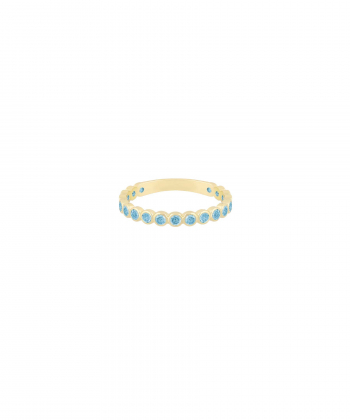 انگشتر تالسا با نگین آبی روشن درریس Doris کد P5542