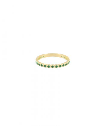 انگشتر تالسا با نگین سبز 2 میل درریس Doris کد P5605