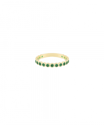 انگشتر تالسا با نگین سبز درریس Doris کد P5540