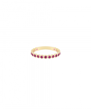 انگشتر تالسا با نگین سرخابی درریس Doris کد P5543