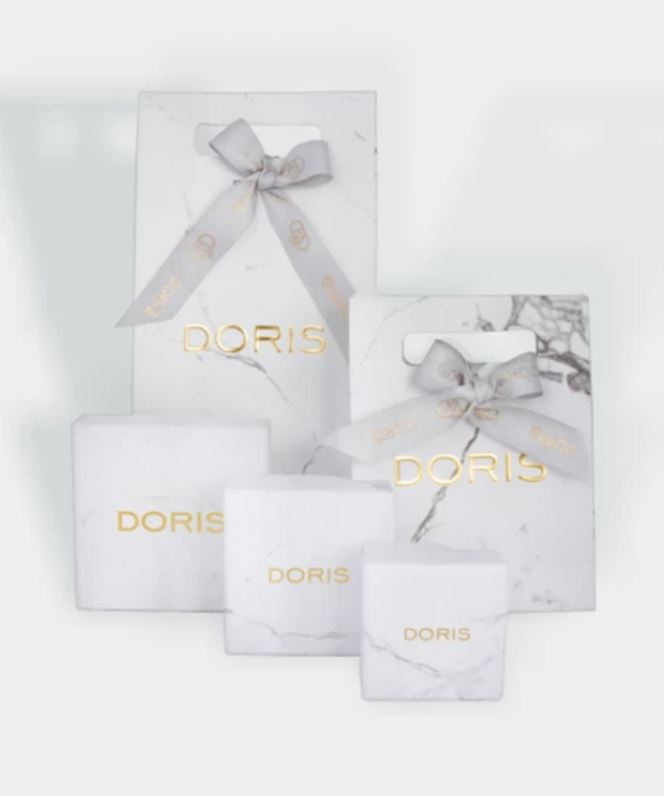 گردنبند سوفار با نگین سرمه‌ای درریس Doris کد P5558