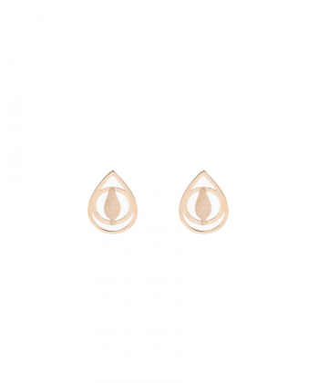 گوشواره طلا اشک و سرو دفینه Dafineh کد LE1111