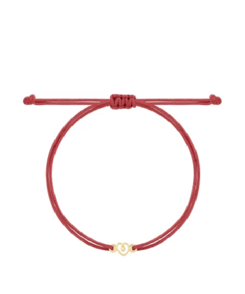 دستبند نخی قرمز تیره قلب آلینا درریس Doris کد P5524