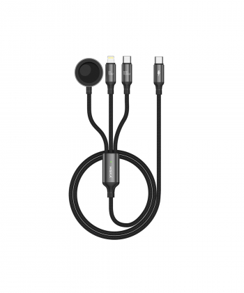 کابل تبدیل USB-C به لایتنینگ / USB-C / WIRELESS هیسکا مدل LX-31 طول 1.2 متر