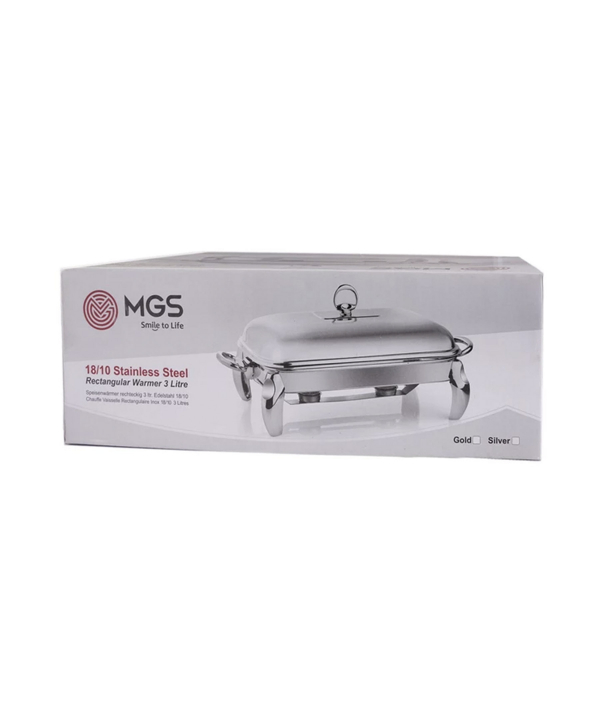 سوفله خوری بزرگ مستطیل کروم ام جی اس MGS کد 3101
