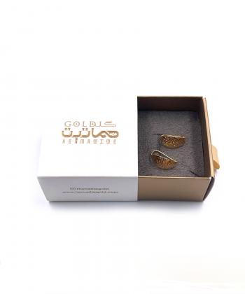 گوشواره کلیپسی سامینا هماتیت گلد Hematite Gold کد 135845