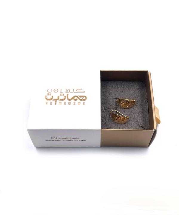 گوشواره کلیپسی سامینا هماتیت گلد Hematite Gold کد 135845