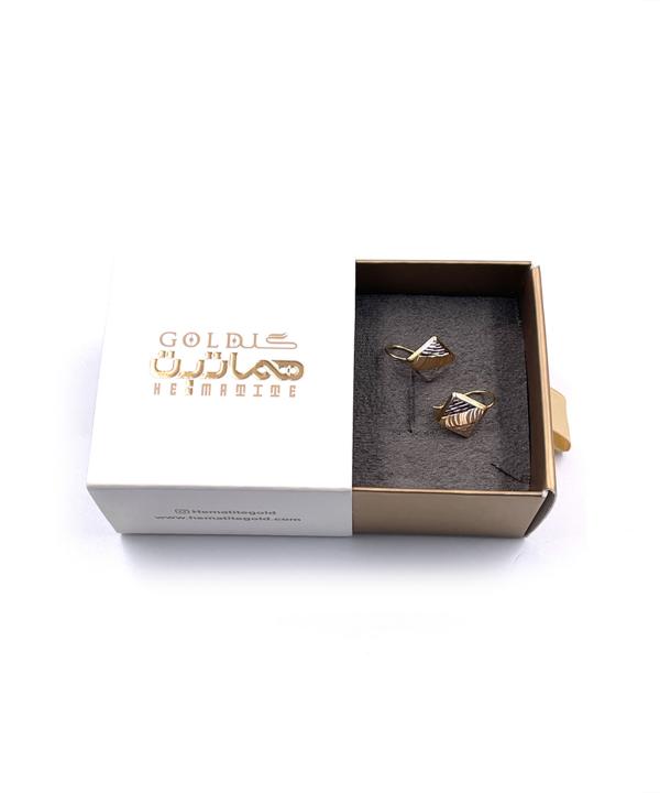 گوشواره کلیپسی ژیکان هماتیت گلد Hematite Gold کد 135843