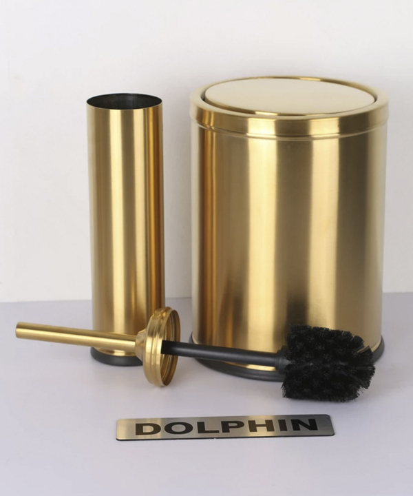 ست سرویس بهداشتی 5 پارچه دلفین Dolphin مدل Brass-5-Gss