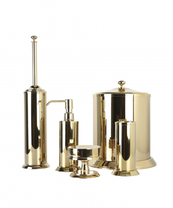 ست سرویس بهداشتی 5 پارچه دلفین Dolphin مدل KH-brass-05