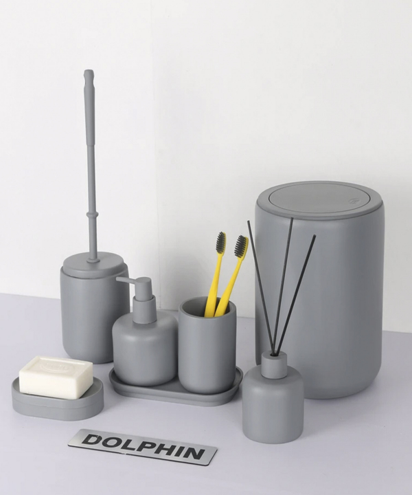 ست سرویس بهداشتی 7 پارچه دلفین Dolphin مدل FN-725-Gr