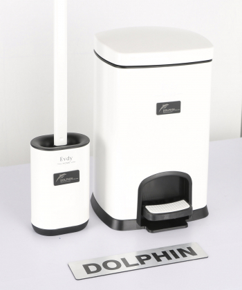 ست سطل زباله و فرچه دلفین Dolphin مدل EV-5-ltr