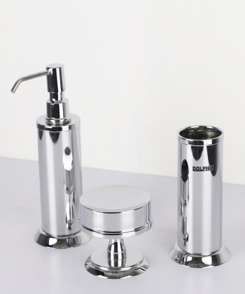 ست سرویس بهداشتی 3 پارچه دلفین Dolphin مدل brass-003