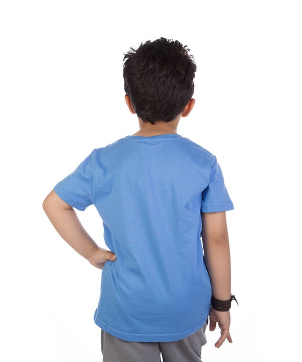 تیشرت نخی پسرانه آبی