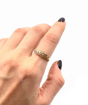 انگشتر آس آروشا هماتیت گلد Hematite Gold کد 135853