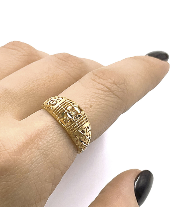 انگشتر گلد ثمین هماتیت گلد Hematite Gold کد 135960