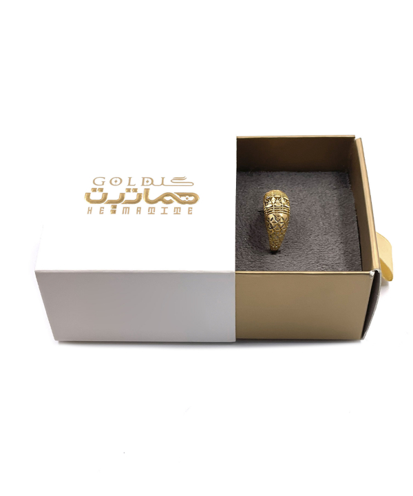 انگشتر گلد ثمین هماتیت گلد Hematite Gold کد 135960