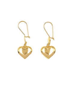 گوشواره قلب لیدا هماتیت گلد Hematite Gold کد 135966