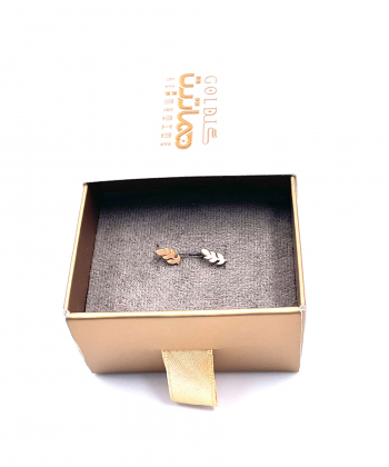 گوشواره میخی گلبرگ طلایی هماتیت گلد Hematite Gold کد 135943
