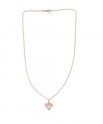 گردنبند بی نهایت الماس هماتیت گلد Hematite Gold کد 135909