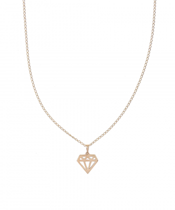 گردنبند بی نهایت الماس هماتیت گلد Hematite Gold کد 135909