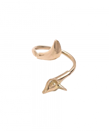 انگشتر مینیمال روباه هماتیت گلد Hematite Gold کد 135917
