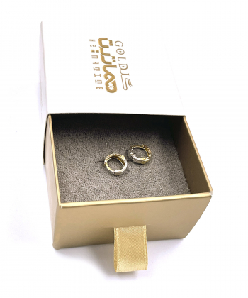 گوشواره امگا نیلیا هماتیت گلد Hematite Gold کد 135952