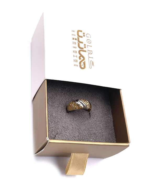 انگشتر زیبا دانژه هماتیت گلد Hematite Gold کد 135953