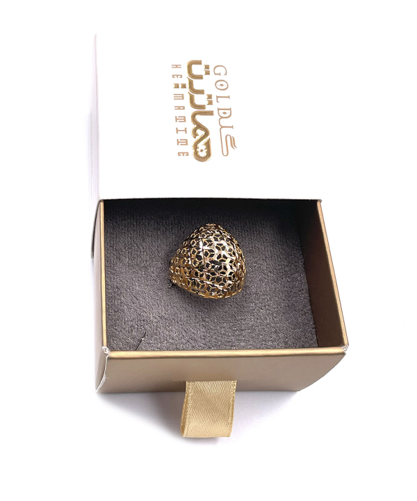 انگشتر طلایی مایا هماتیت گلد Hematite Gold کد 135954
