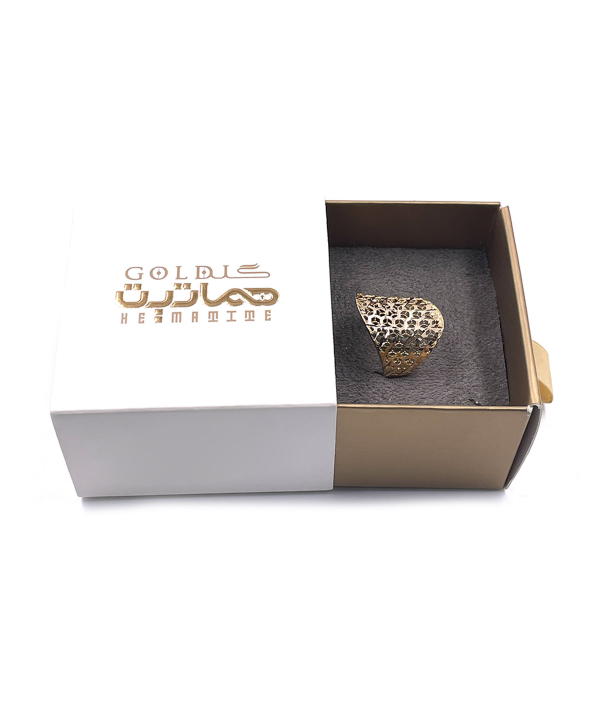 انگشتر توری آناهید هماتیت گلد Hematite Gold کد 135955