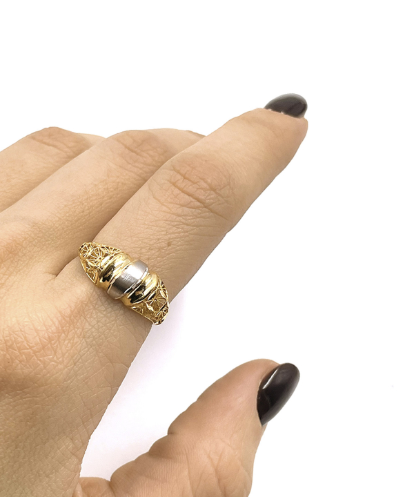 انگشتر زیبا المیرا هماتیت گلد Hematite Gold کد 135956